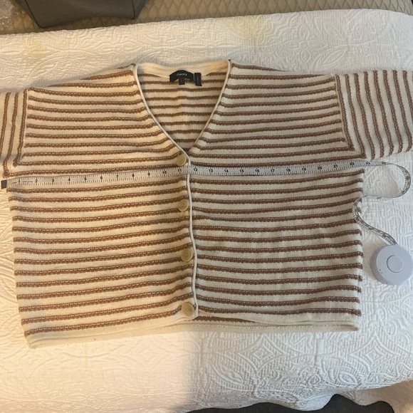 Theory Striped Box Cardi - Picture 10 of 10